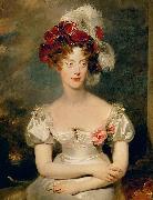 Sir Thomas Lawrence Portrait of Princess Caroline Ferdinande of Bourbon Spain oil painting artist